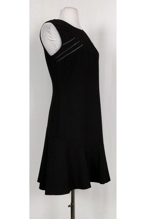 Current Boutique-Diane von Furstenberg - Black Flared Maureen Dress Sz 8