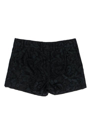 Current Boutique-Diane von Furstenberg - Black Floral Lace Shorts Sz 4