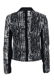 Current Boutique-Diane von Furstenberg - Black & Gray Speckled Blazer Sz 2