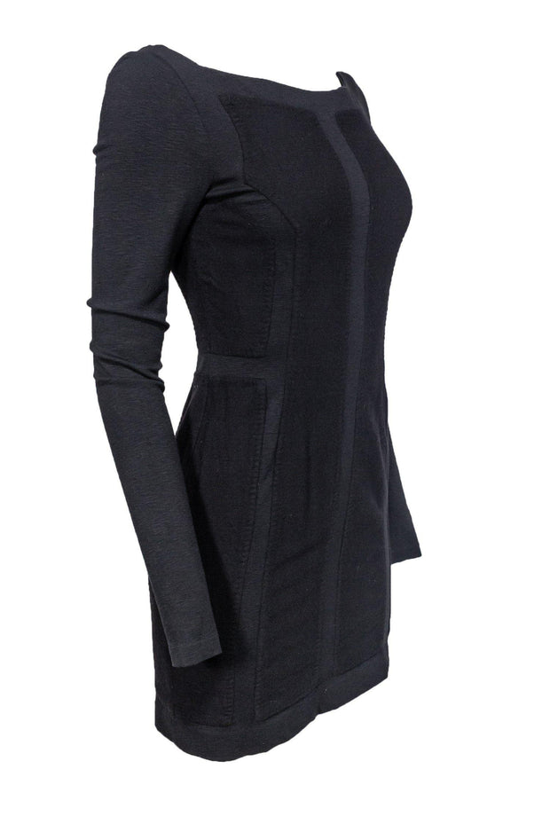 Current Boutique-Diane von Furstenberg - Black Sheath Dress Sz 8