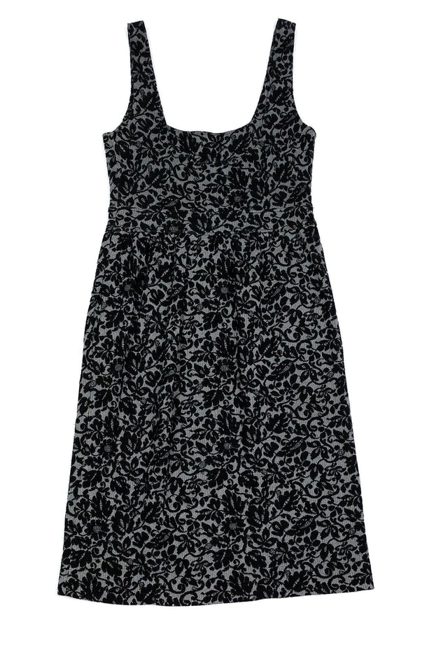 Current Boutique-Diane von Furstenberg - Black & Silver Silhouette Dress Sz 4