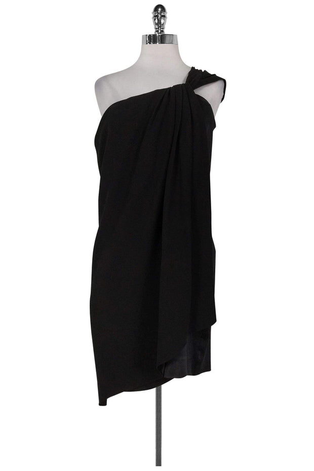 Current Boutique-Diane von Furstenberg - Black Valletta Silk Dress Sz 12