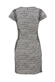Current Boutique-Diane von Furstenberg - Black & White A-Line Dress w/ Cap Sleeves Sz 10