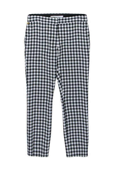 Current Boutique-Diane von Furstenberg - Black & White Checkered Skinny Pants Sz 4