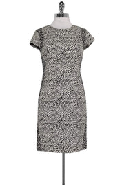 Current Boutique-Diane von Furstenberg - Black & White Printed Dress Sz 4