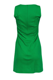 Current Boutique-Diane von Furstenberg - Bright Kelly Green Textured Sheath Dress Sz 2