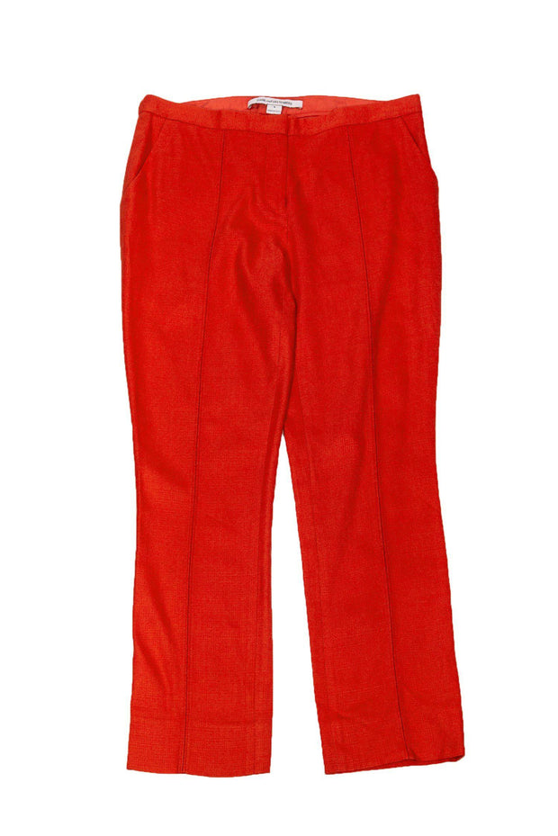 Current Boutique-Diane von Furstenberg - Bright Orange Ankle Trousers Sz 6