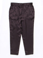 Current Boutique-Diane von Furstenberg - Brown Silk Ankle Pull On Pants Sz S