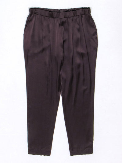 Current Boutique-Diane von Furstenberg - Brown Silk Ankle Pull On Pants Sz S