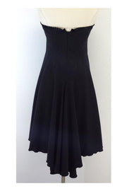 Current Boutique-Diane von Furstenberg - Charcoal Strapless Dress Sz 8