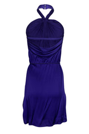 Current Boutique-Diane von Furstenberg - Cobalt Blue Silk Halter Dress Sz 6