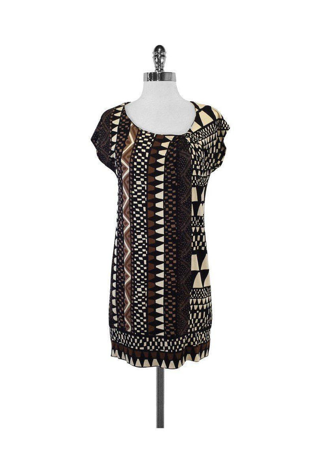 Current Boutique-Diane von Furstenberg - Geo Print Short Sleeve Dress Sz 2