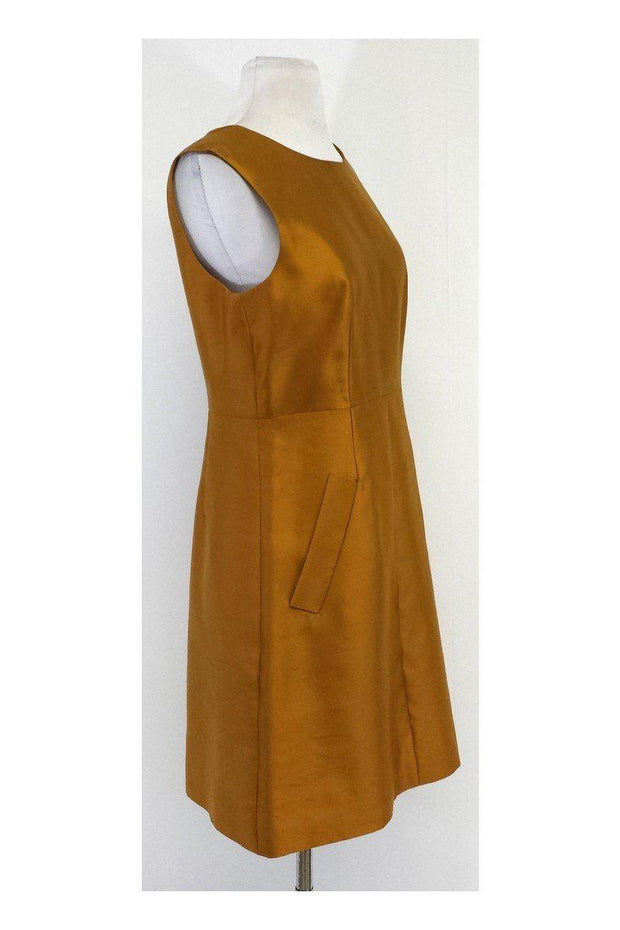 Current Boutique-Diane von Furstenberg - Gold Capreena Mini Dress Sz 8