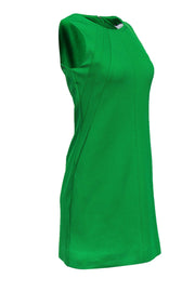 Current Boutique-Diane von Furstenberg - Green Sleeveless Pleated Cocktail Dress Sz 6