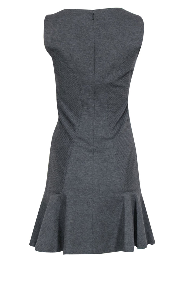 Current Boutique-Diane von Furstenberg - Grey Sleeveless Flare Dress Sz 4