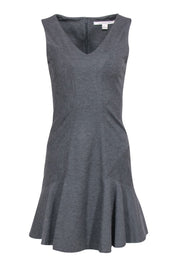 Current Boutique-Diane von Furstenberg - Grey Sleeveless Flare Dress Sz 4