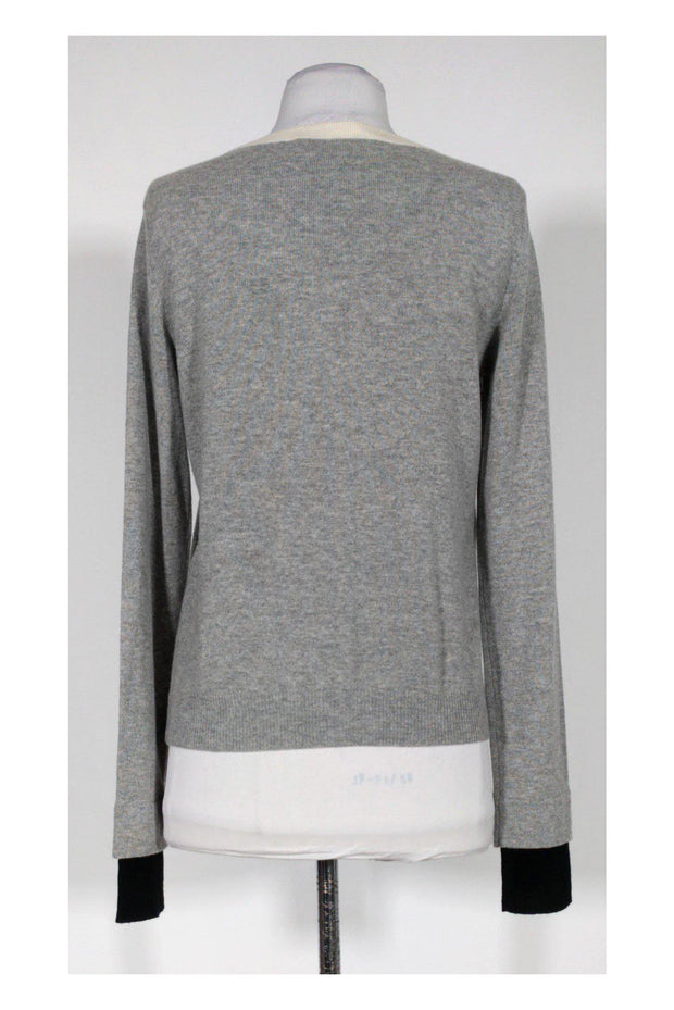 Current Boutique-Diane von Furstenberg - Grey Snap Button Cardigan Sz S