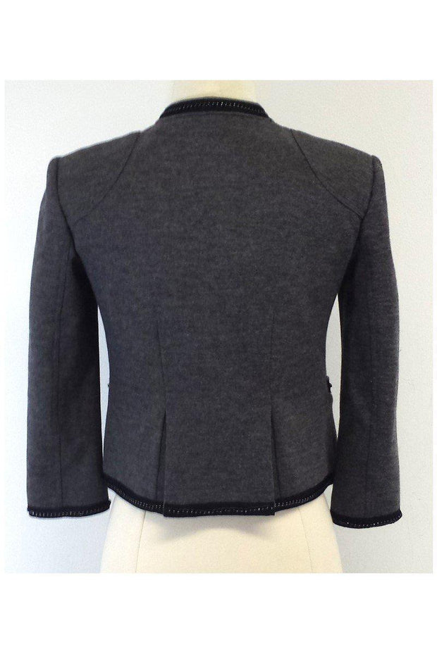 Current Boutique-Diane von Furstenberg - Grey Wool Blend Jacket Sz 0