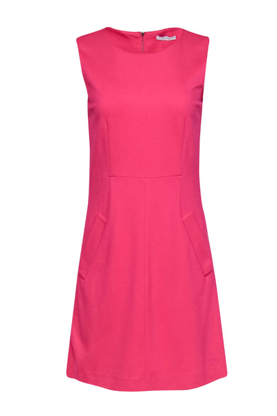 Current Boutique-Diane von Furstenberg - Hot Pink Sheath Dress w/ Pockets Sz 8