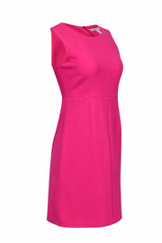 Current Boutique-Diane von Furstenberg - Hot Pink Sheath Midi Dress Sz 2