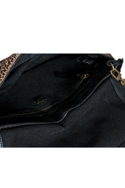 Current Boutique-Diane von Furstenberg - Leopard Print Calf Hair Convertible Crossbody w/ Gold Chain