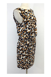 Current Boutique-Diane von Furstenberg - Multicolor Print Silk Sleeveless Dress Sz 8