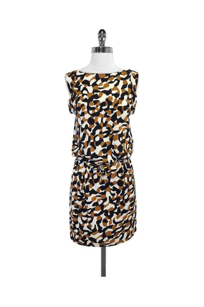 Current Boutique-Diane von Furstenberg - Multicolor Print Silk Sleeveless Dress Sz 8