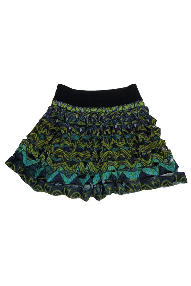 Current Boutique-Diane von Furstenberg - Multicolor Tiered Skirt Sz 2