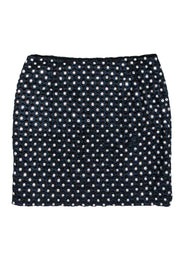 Current Boutique-Diane von Furstenberg - Navy Loyola Crystal Miniskirt Sz 0