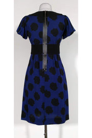 Current Boutique-Diane von Furstenberg - Navy Rose Bud Dress Sz 2