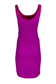 Current Boutique-Diane von Furstenberg - Plum Lacy Sleeveless Dress Sz 4