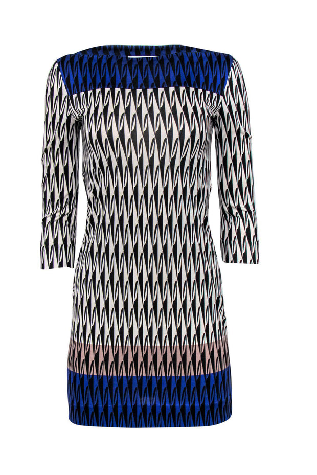 Current Boutique-Diane von Furstenberg - Printed Shift Dress Sz 0