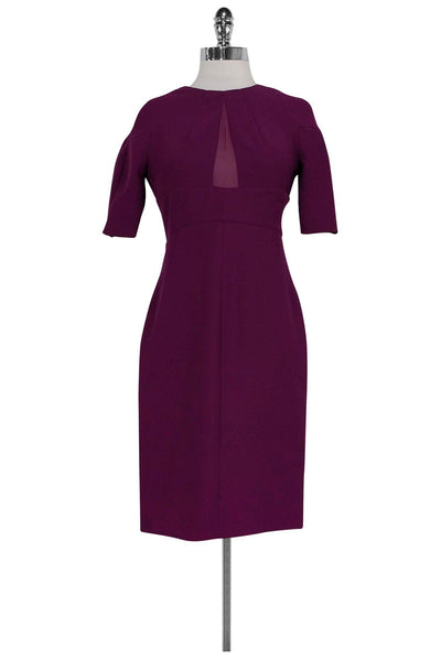 Current Boutique-Diane von Furstenberg - Purple Keyhole Sheath Sz 4