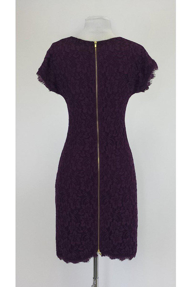 Current Boutique-Diane von Furstenberg - Purple Lace Dress Sz 2