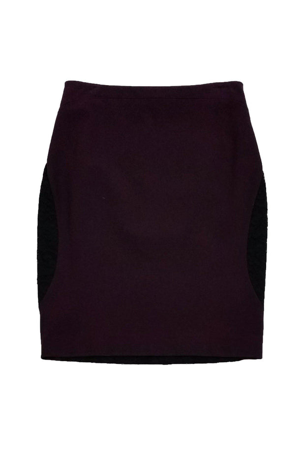 Current Boutique-Diane von Furstenberg - Purple Lace Pencil Skirt Sz 6