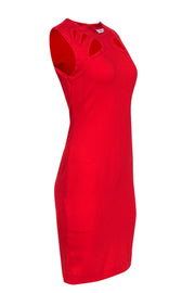 Current Boutique-Diane von Furstenberg - Red Sheath Dress w/ Cutouts Sz 4