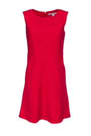 Current Boutique-Diane von Furstenberg - Red Sheath Dress w/ Pockets Sz 6