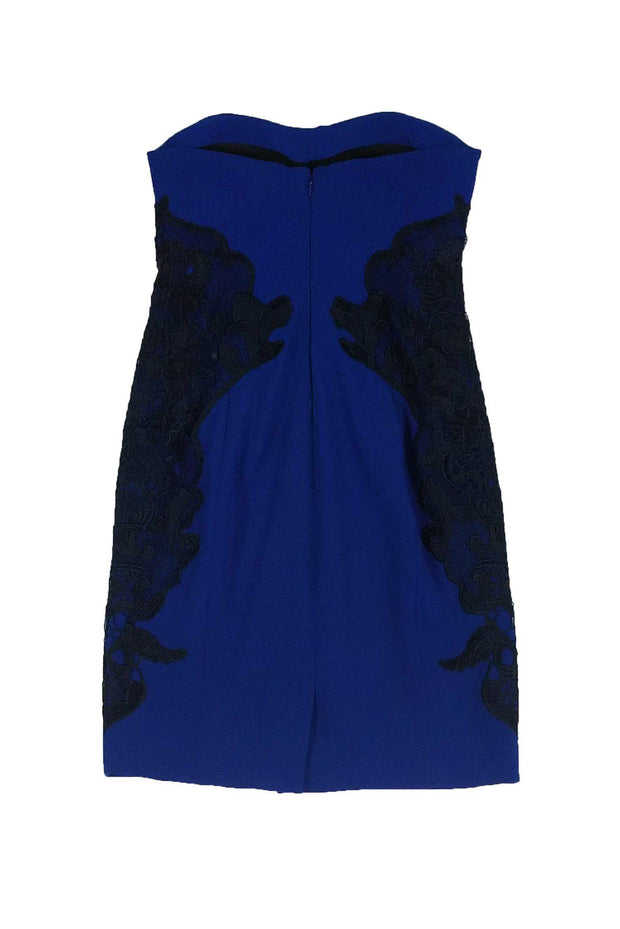Current Boutique-Diane von Furstenberg - Royal Blue Lace Strapless Dress Sz 0