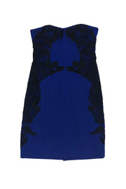 Current Boutique-Diane von Furstenberg - Royal Blue Lace Strapless Dress Sz 0
