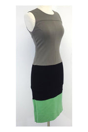 Current Boutique-Diane von Furstenberg - Sleeveless Colorblock Dress Sz 0
