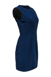 Current Boutique-Diane von Furstenberg - Sleeveless Navy Sheath Dress Sz 8