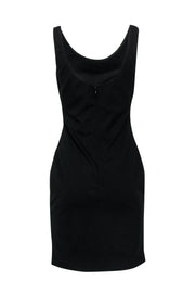 Current Boutique-Diane von Furstenberg - Tan Leopard Print & Black Bodycon Dress Sz 8