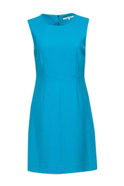 Current Boutique-Diane von Furstenberg - Turquoise Sleeveless Sheath Dress Sz 8