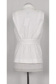 Current Boutique-Diane von Furstenberg - White Gavyn Vest Sz 4