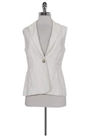 Current Boutique-Diane von Furstenberg - White Gavyn Vest Sz 4