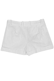 Current Boutique-Diane von Furstenberg - White Textured Gillian Shorts Sz 6