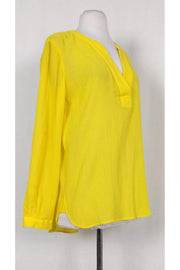 Current Boutique-Diane von Furstenberg - Yellow Cotton Blouse Sz 2