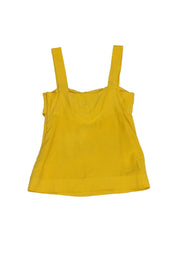 Current Boutique-Diane von Furstenberg - Yellow Square Neck Tank Sz 0