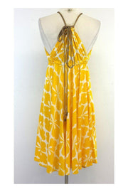 Current Boutique-Diane von Furstenberg - Yellow & White Floral Dress Sz 0