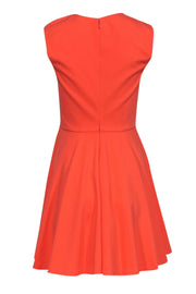 Current Boutique-Diane von Fustenberg - Coral Fit & Flare Sleeveless Dress Sz 4